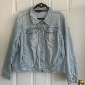 Lane Bryant Light Blue Denim Jacket, Size 24